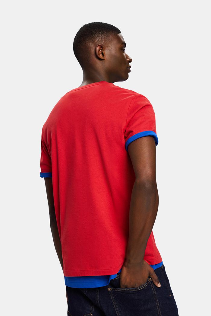 T-shirt unisexe orné d’un logo, DARK RED, detail image number 4