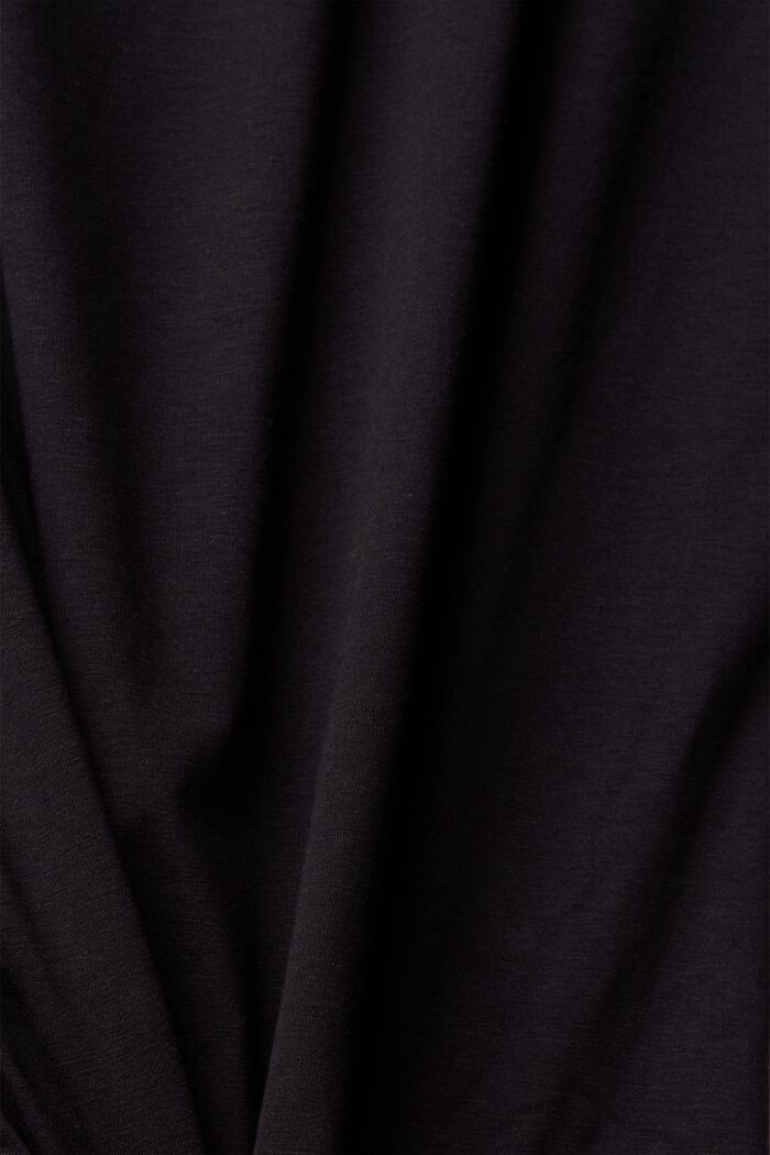 T-shirt à manches longues doté d’un cordon coulissant, BLACK, detail image number 5