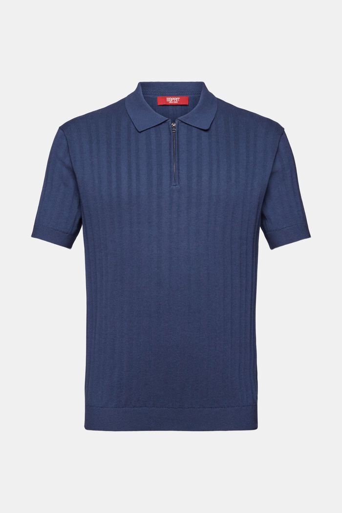 Poloshirt met slim fit, GREY BLUE, detail image number 5