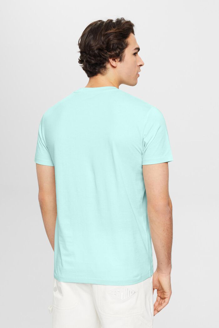 T-shirt en jersey à col ras-du-cou, LIGHT AQUA GREEN, detail image number 3