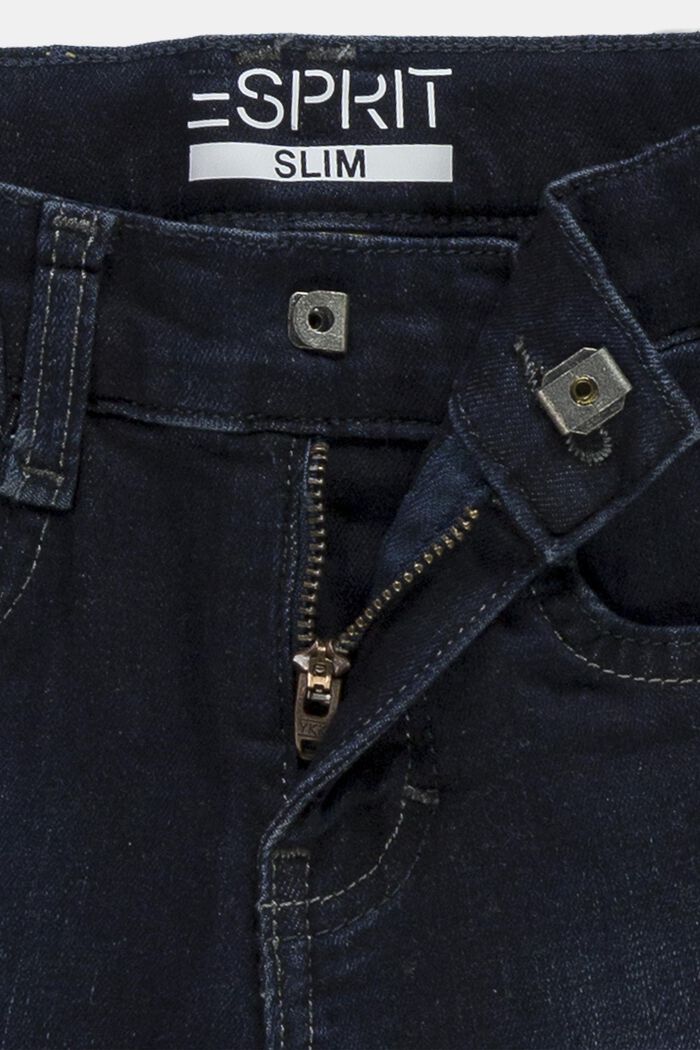 Slim fit jeans met verstelbare band, BLUE MEDIUM WASHED, detail image number 2