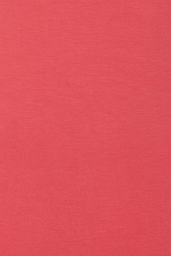 T-shirt met V-hals, LENZING™ ECOVERO™, RED, detail image number 1