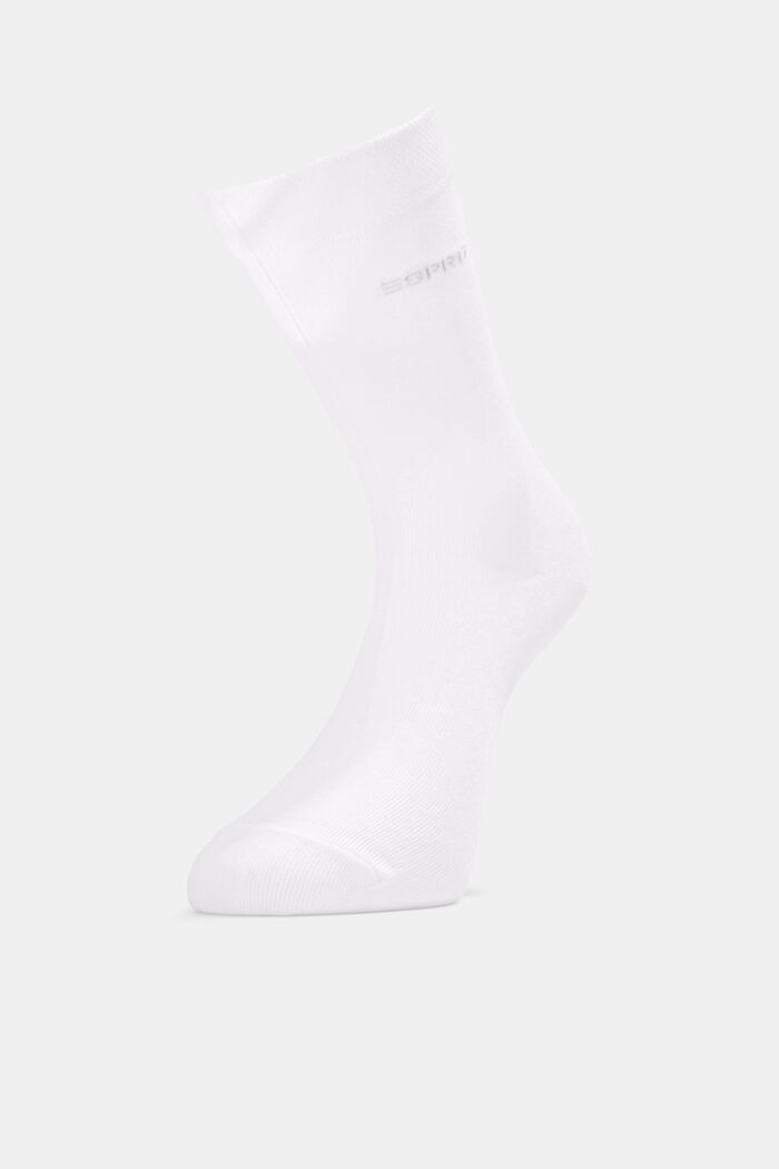 Twee paar sokken met zachte boord, WHITE, detail image number 2