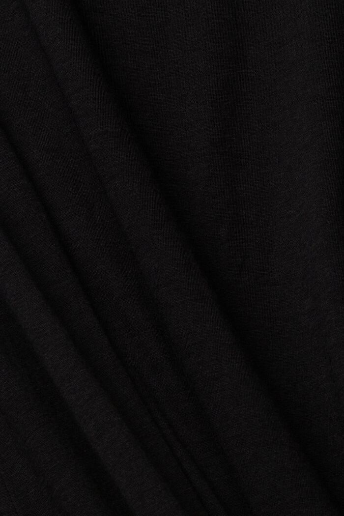 T-shirt à manches longues et col droit, BLACK, detail image number 0