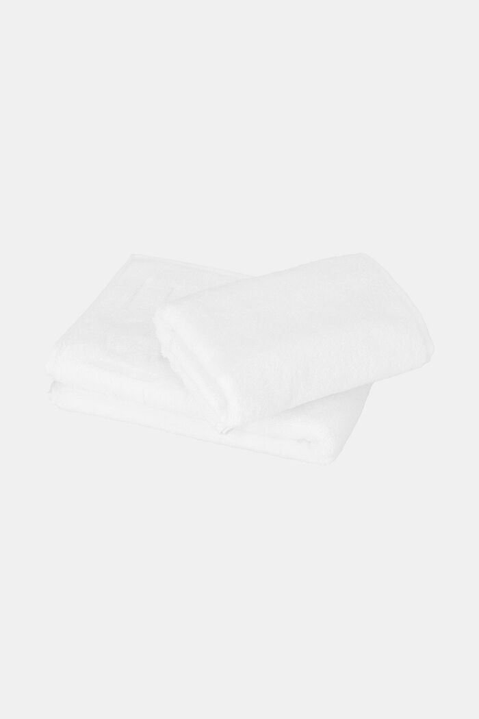 Lot de 2 serviettes, WHITE, detail image number 0