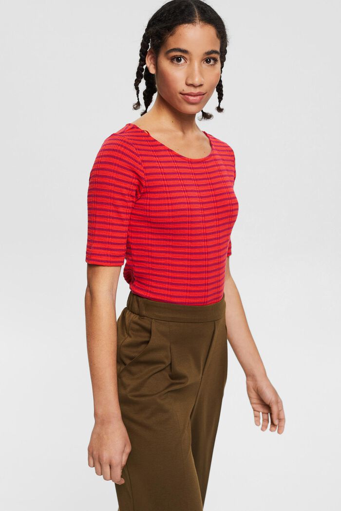 Fashion T-Shirt, ORANGE RED, detail image number 0
