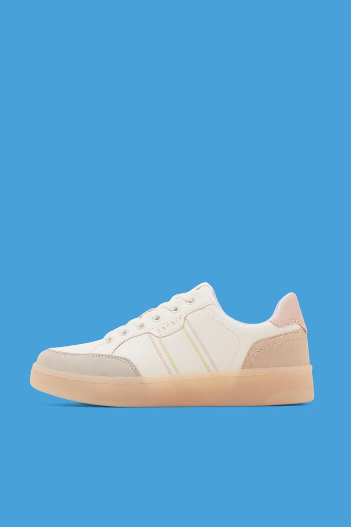 Sneakers en similicuir dotées d’une semelle colorée, OFF WHITE, detail image number 0