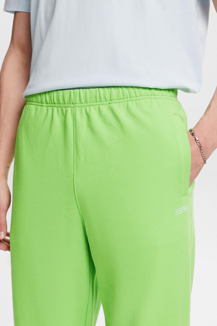 Pantalon de jogging en coton molletonné orné d’un logo, CITRUS GREEN, detail image number 3