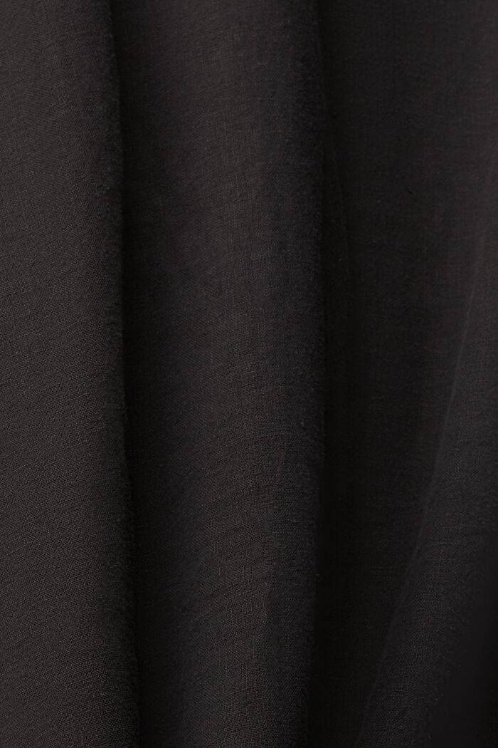Robe 100 % lin, BLACK, detail image number 4