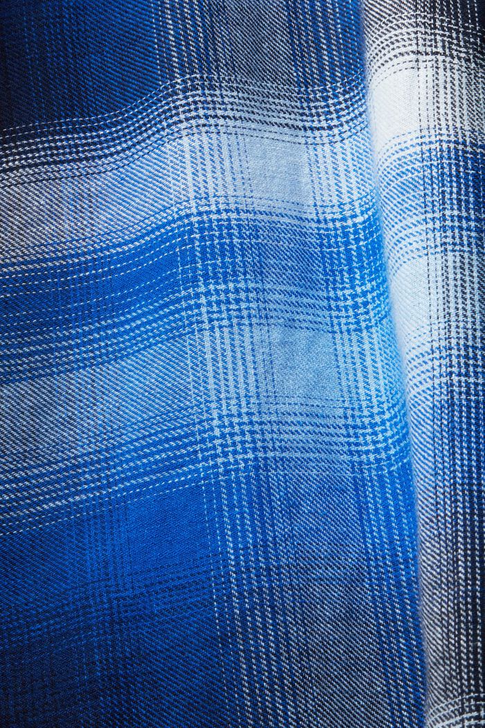 Geruit tartan shirt van een katoen-hennepmix, BLUE, detail image number 5