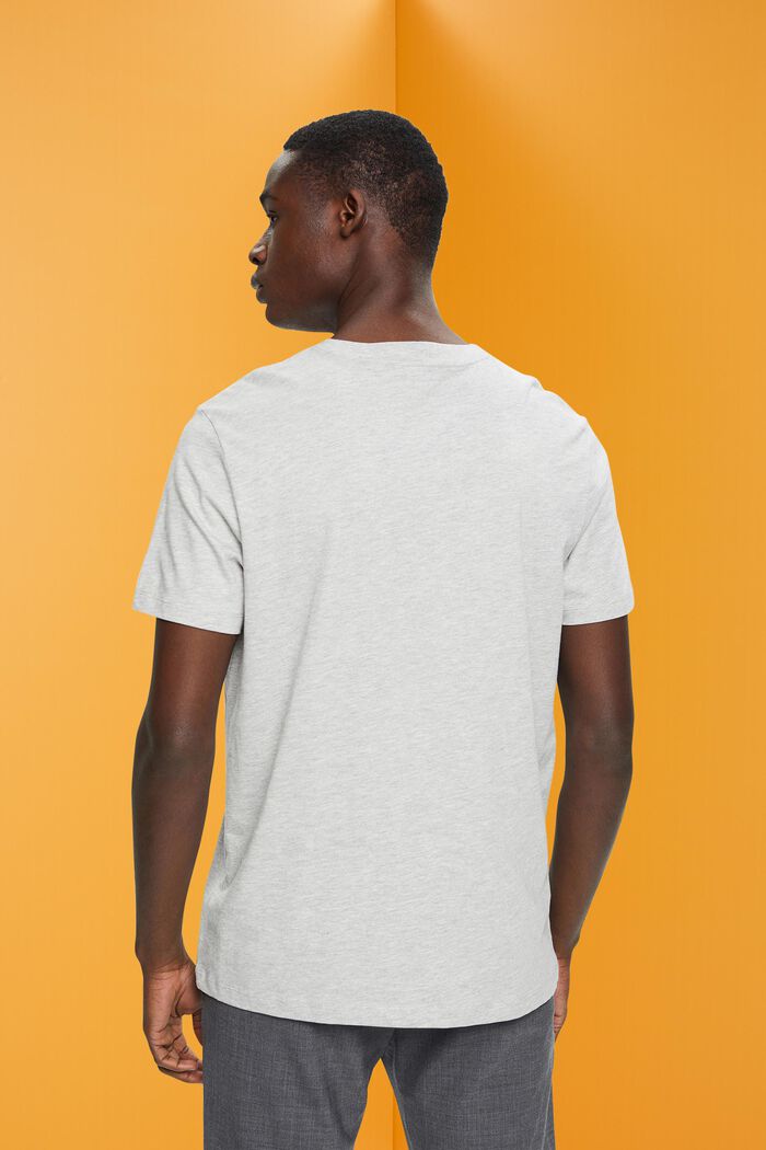 T-shirt de coupe Slim Fit à imprimé sur le devant, LIGHT GREY, detail image number 3