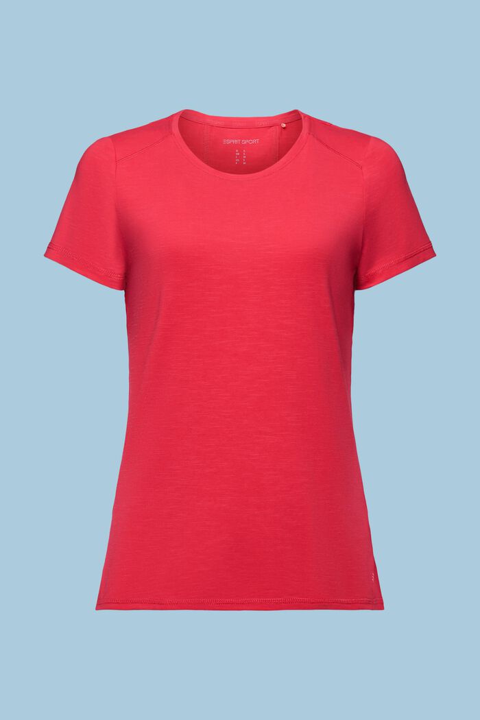 Sportief T-shirt, E-DRY, RED, detail image number 7