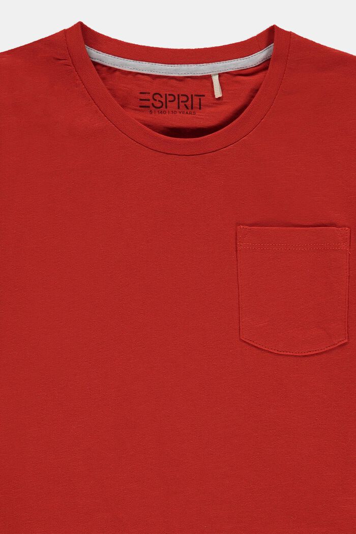 Boxy T-shirt met reflecterende elementen, RED, detail image number 2