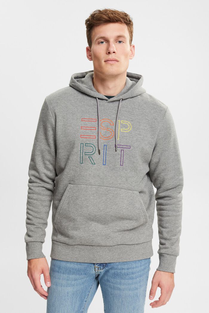Gerecycled: hoodie met logoborduursel