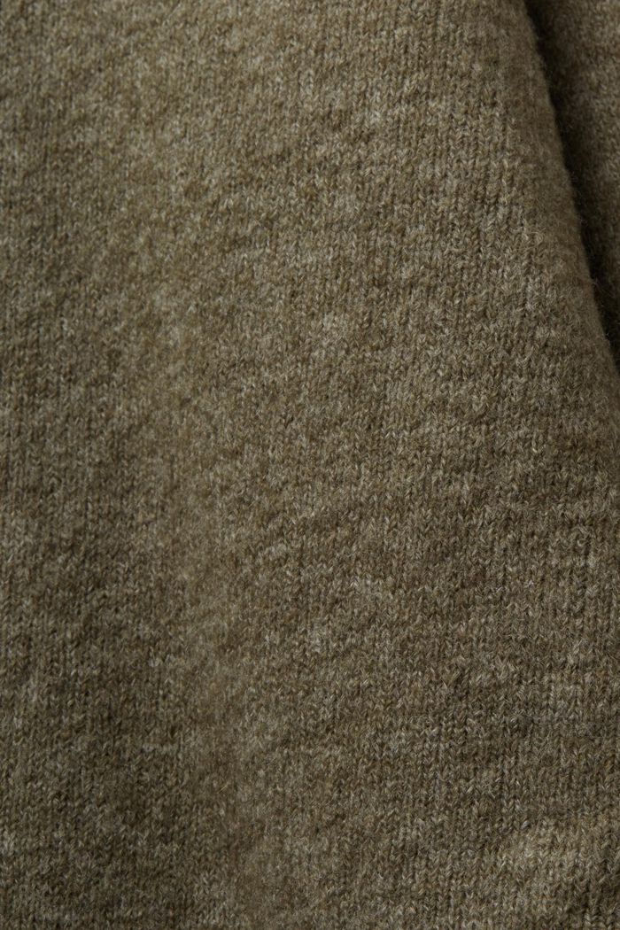 Pull-over à col droit, KHAKI GREEN, detail image number 5