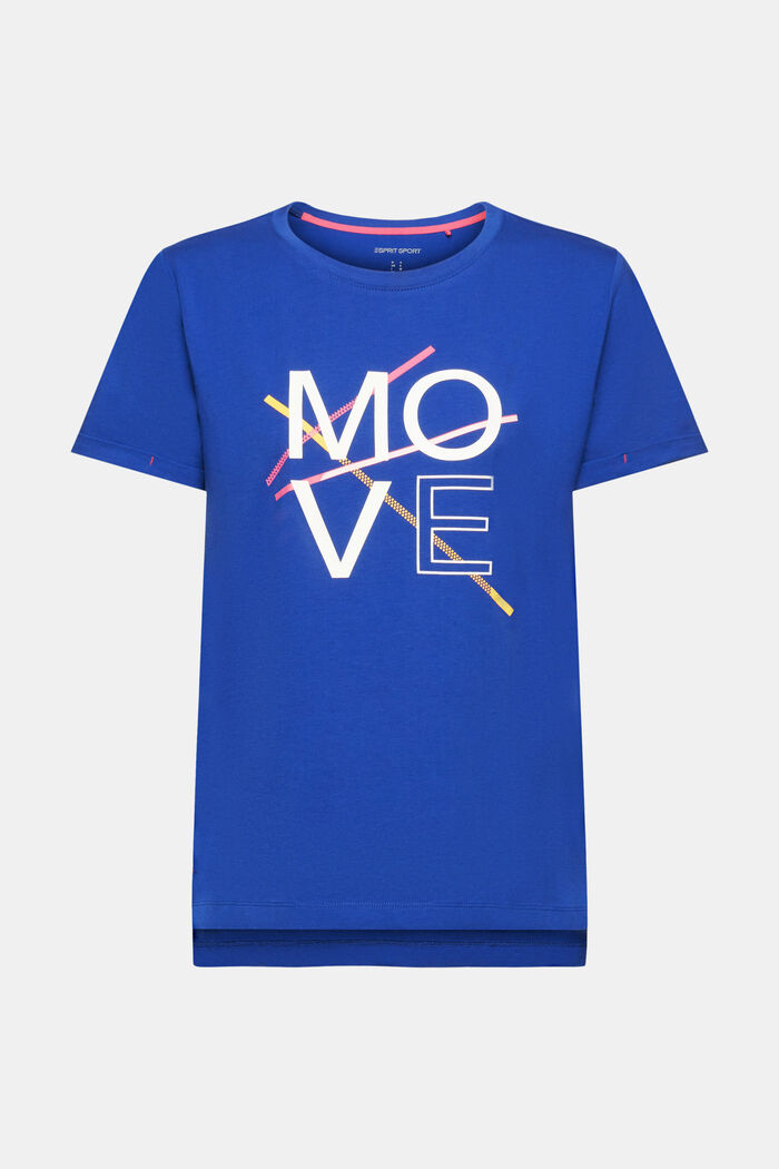 T-shirt en coton d’allure sportive, BRIGHT BLUE, detail image number 7