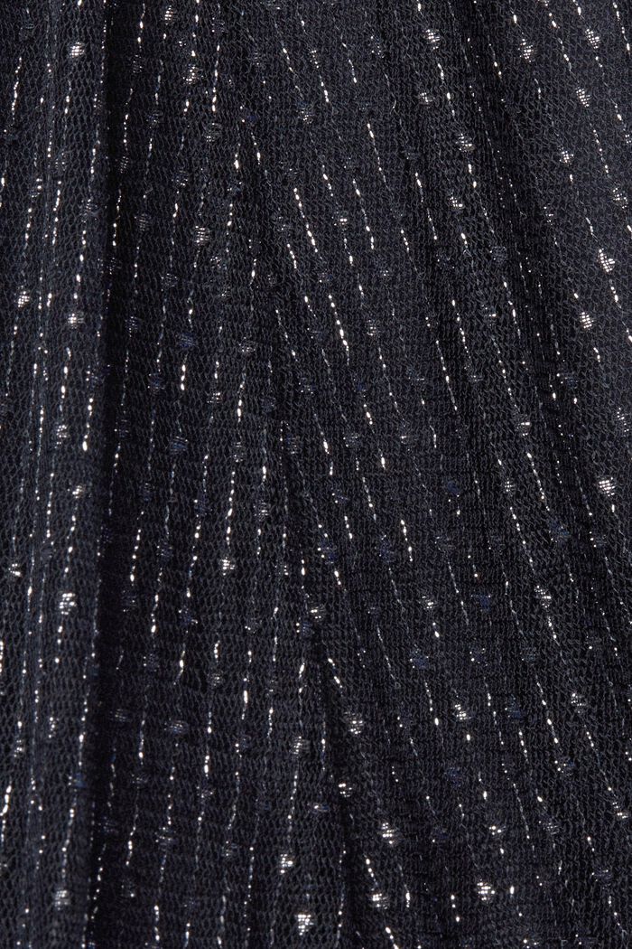 Midirok met glittereffect, NAVY, detail image number 4