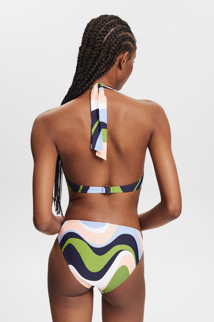 Haut de bikini dos-nu à imprimé, NAVY COLORWAY, detail image number 3