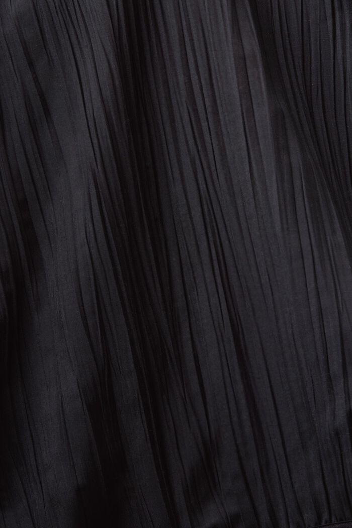 Geplooide longsleeve, BLACK, detail image number 5