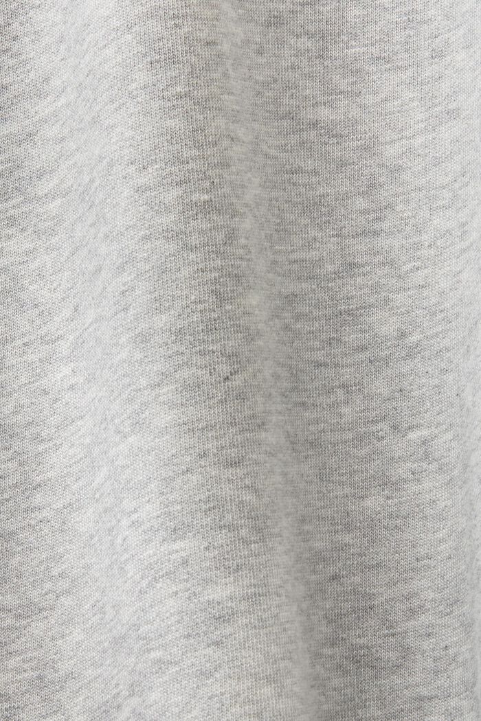 Uniseks hoodie van fleece met logo, LIGHT GREY, detail image number 7