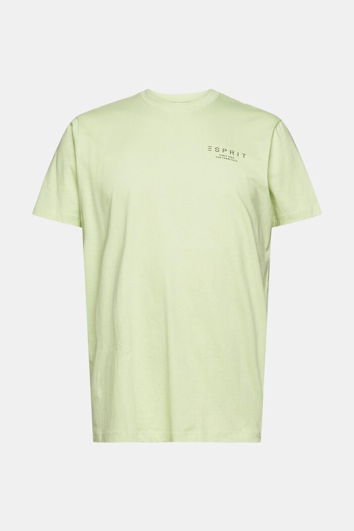 Jersey T-shirt met logoprint, LIGHT GREEN, detail image number 6