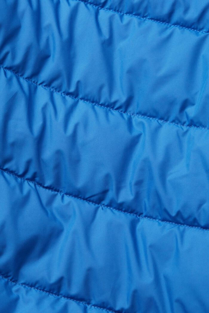 Gewatteerde jas met contrasterende voering, BLUE, detail image number 1