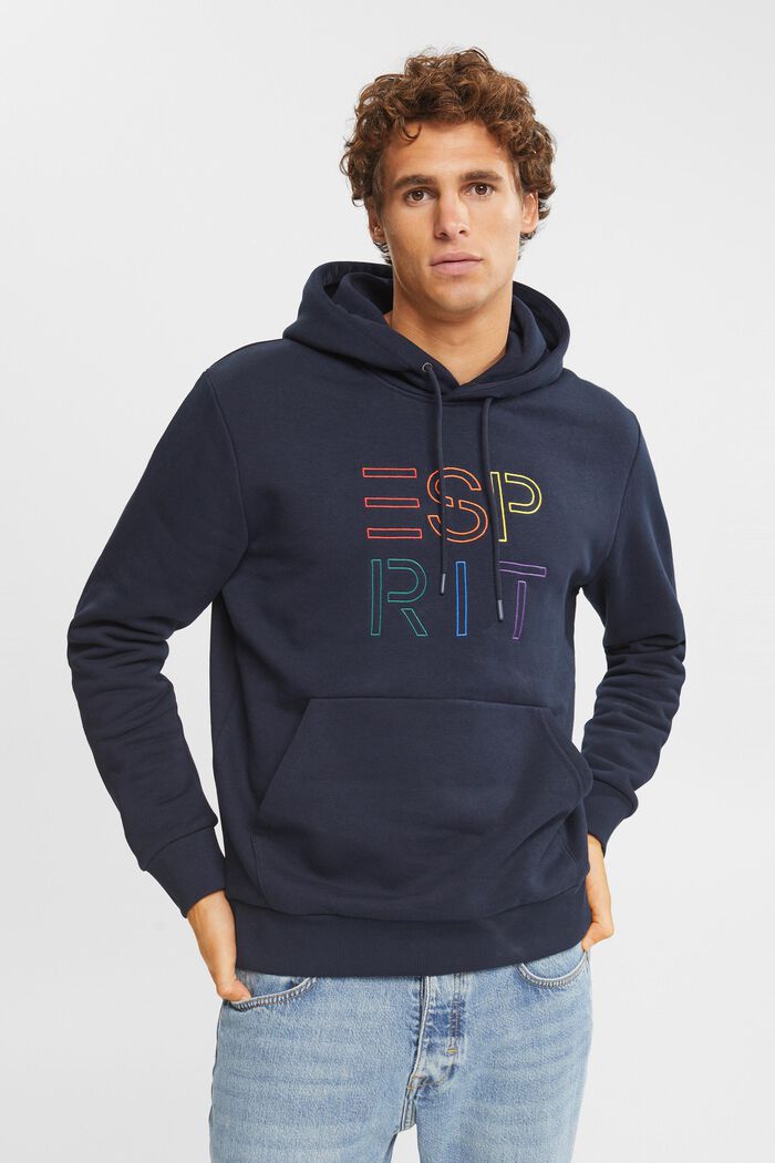 Gerecycled: hoodie met logoborduursel