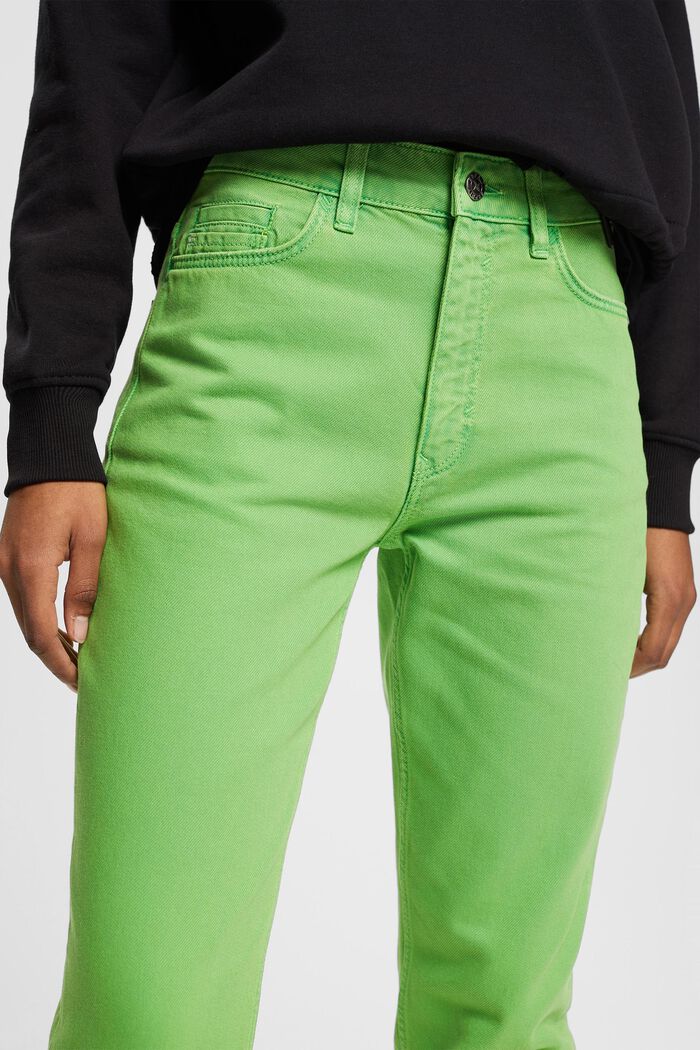 Pantalon en twill de coupe Mom, GREEN, detail image number 2