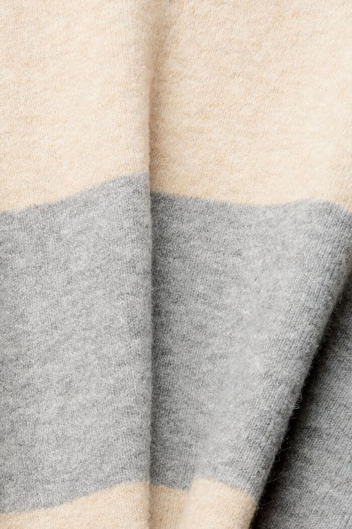 À teneur en laine : le pull-over à rayures, MEDIUM GREY, detail image number 1