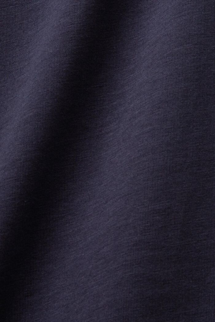 T-shirt van een materiaalmix, 100% katoen, NAVY, detail image number 4