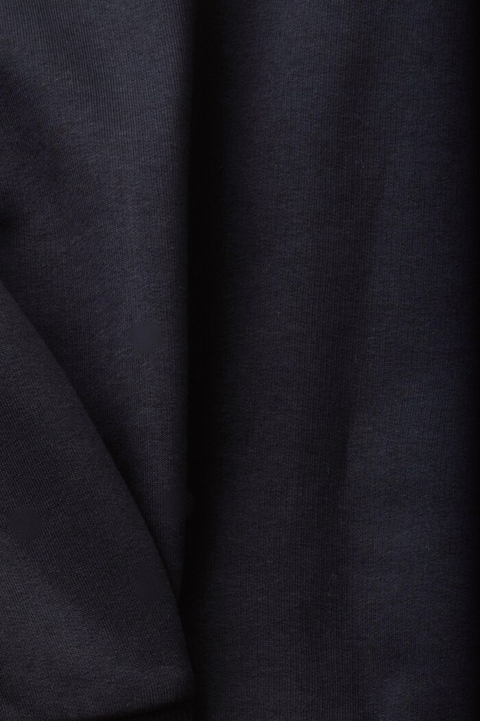 Sweat à capuche zippé de coupe courte, BLACK, detail image number 5