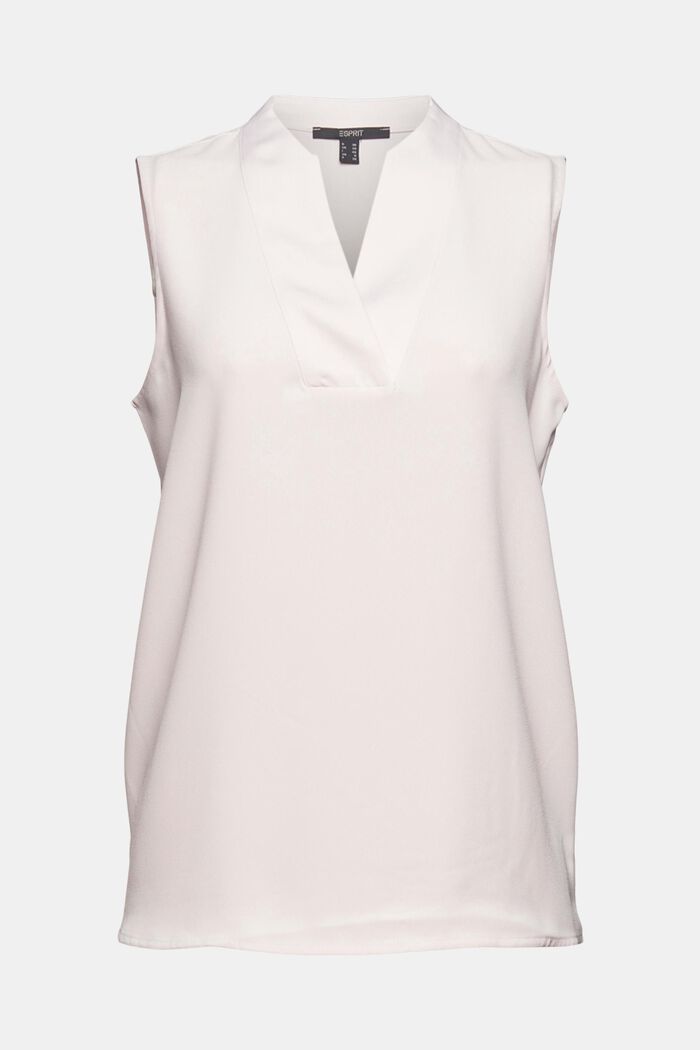Mouwloze blouse met V-hals, LIGHT PINK, detail image number 2