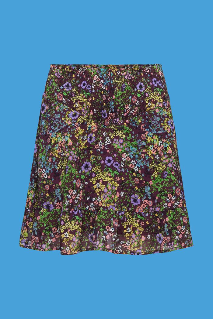 Mini-jupe à fleurs, DARK PURPLE, detail image number 6
