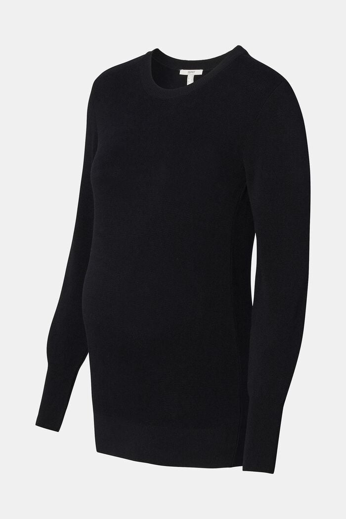 MATERNITY Sweatshirt met ronde hals, BLACK INK, detail image number 4