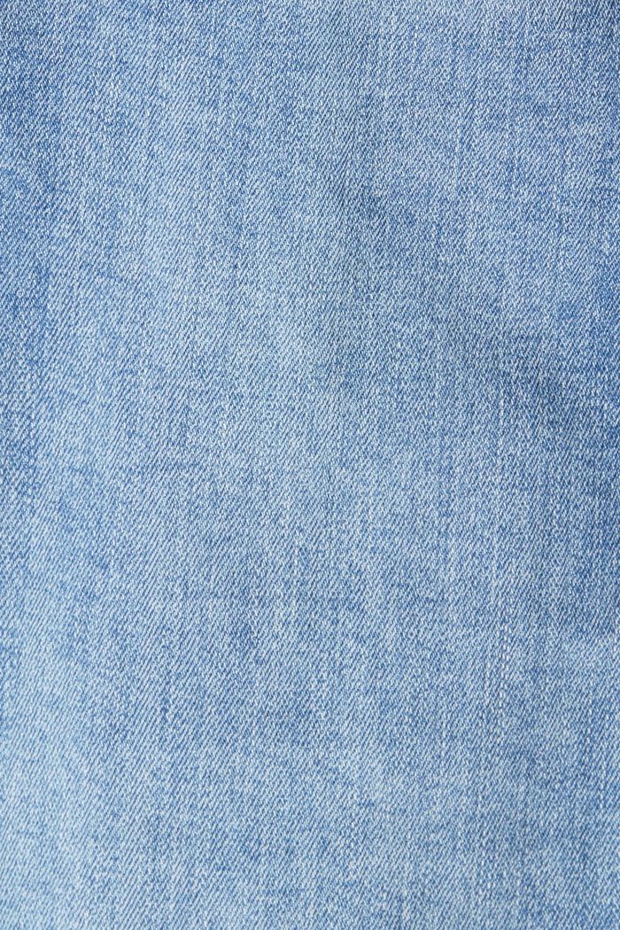Jean à double bouton, coton biologique, BLUE LIGHT WASHED, detail image number 1