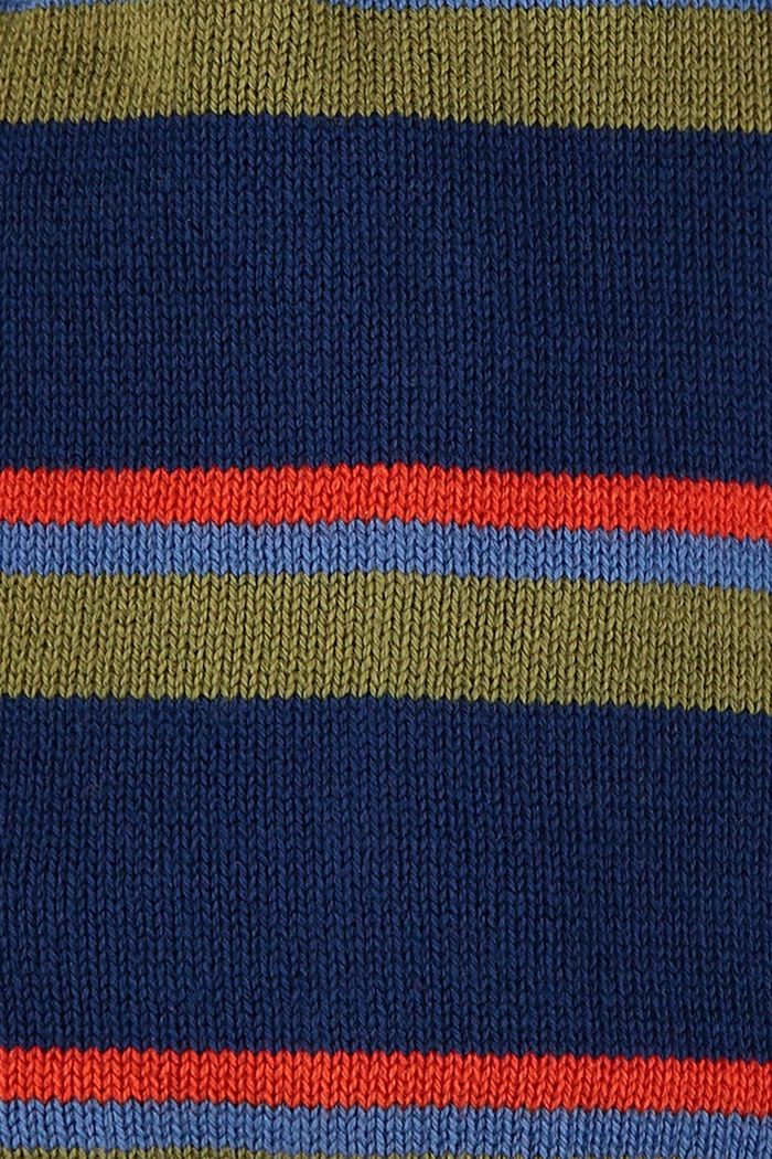 Bonnet à rayures 100 % coton, BLUE, detail image number 1