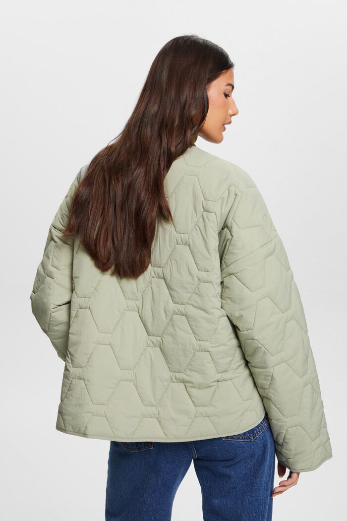 Recyclée : la veste matelassée légère, DUSTY GREEN, detail image number 3