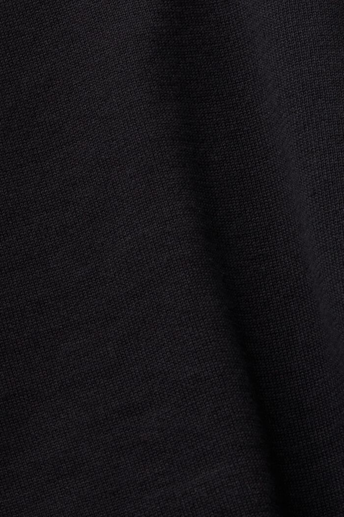 Mouwloze trui met wijde ronde hals, BLACK, detail image number 5