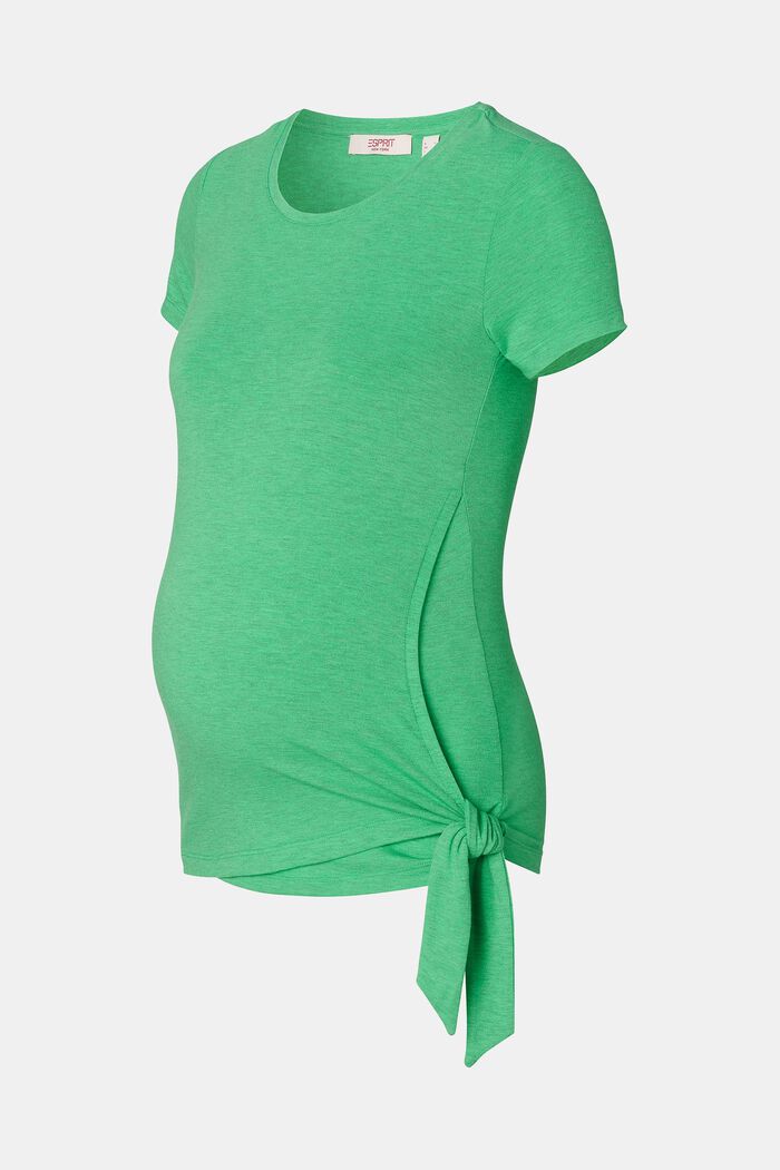 MATERNITY T-shirt, ondersteunt borstvoeding, BRIGHT GREEN, detail image number 5