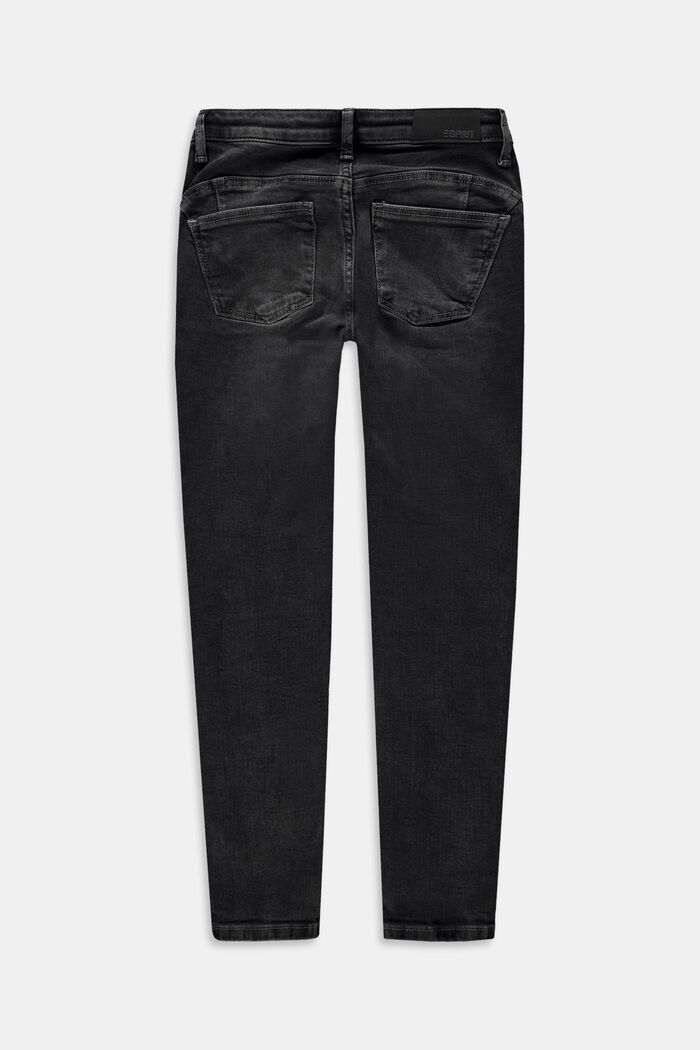 Skinny fit jeans met verstelbare band, GREY MEDIUM WASHED, detail image number 1