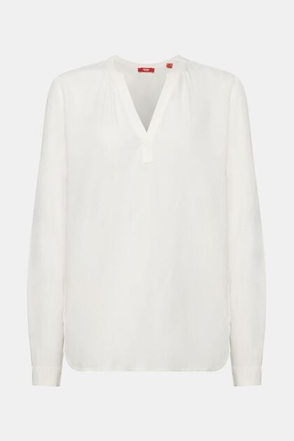 Basic blouse met V-hals