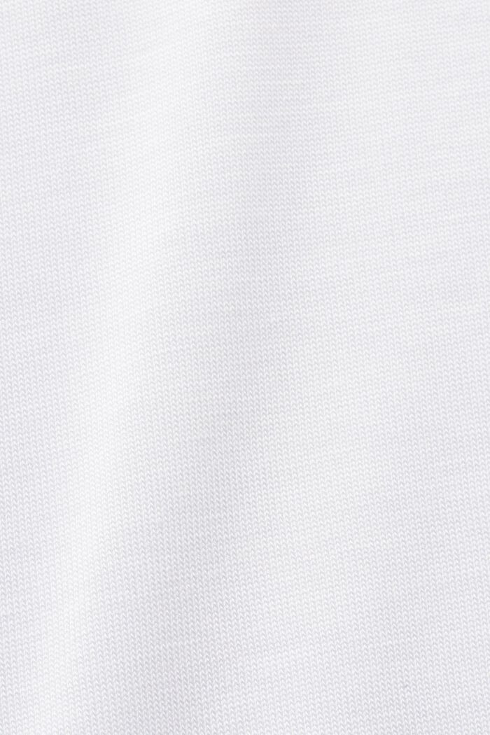 T-shirt met V-hals, TENCEL™, WHITE, detail image number 5