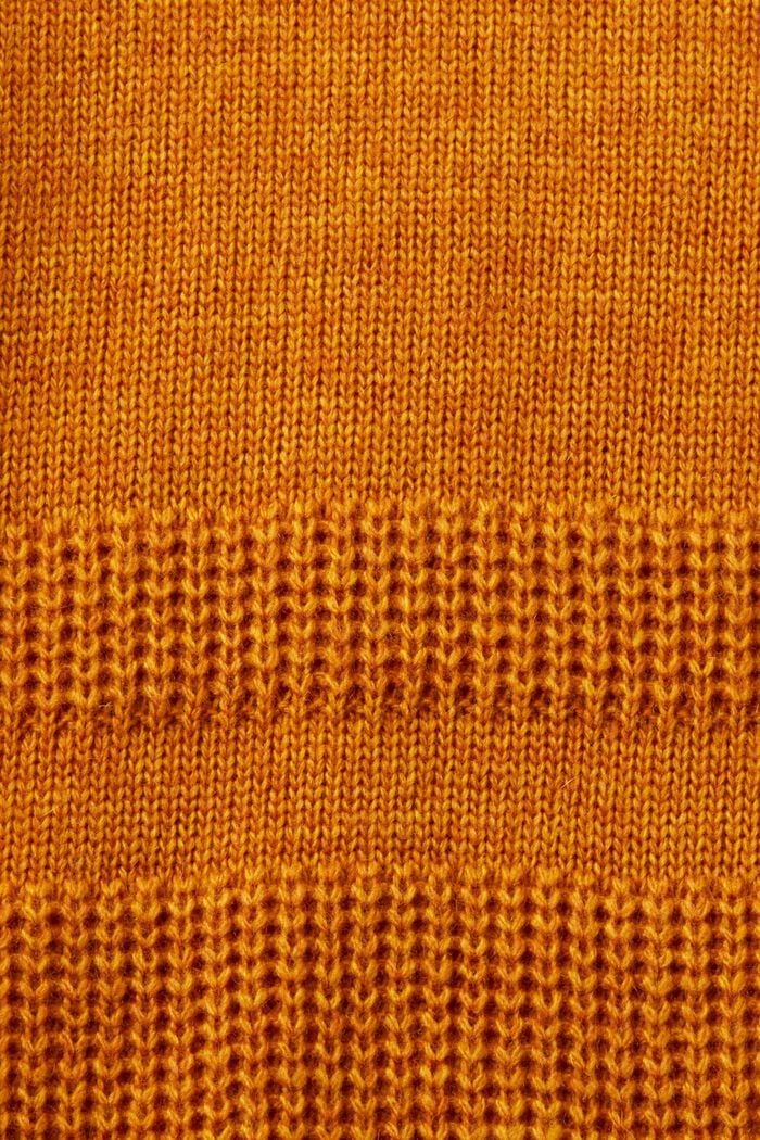 Boxy sweater met ronde hals, HONEY YELLOW, detail image number 5