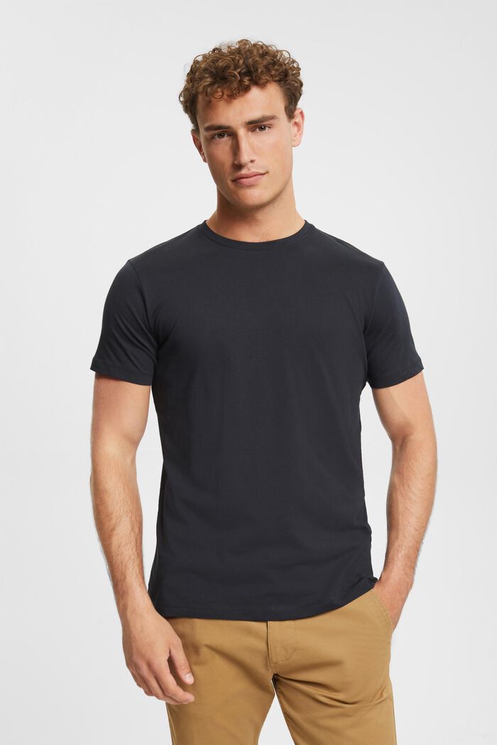 Jersey T-shirt, 100% katoen, BLACK, detail image number 0