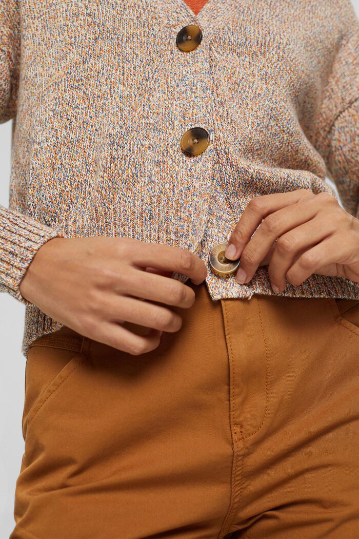 Cardigan chiné en 100 % coton, BLUSH, detail image number 2
