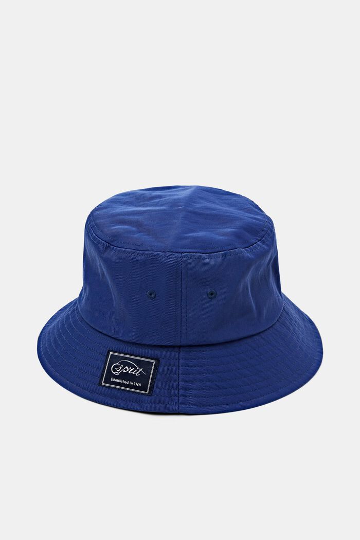 Twill bucket hat met logo, BRIGHT BLUE, detail image number 0