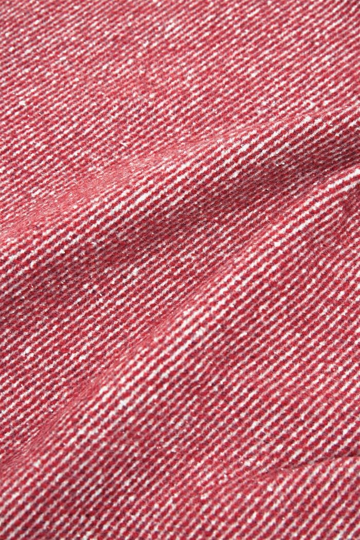 Plaid doux en coton mélangé, DARK RED, detail image number 1