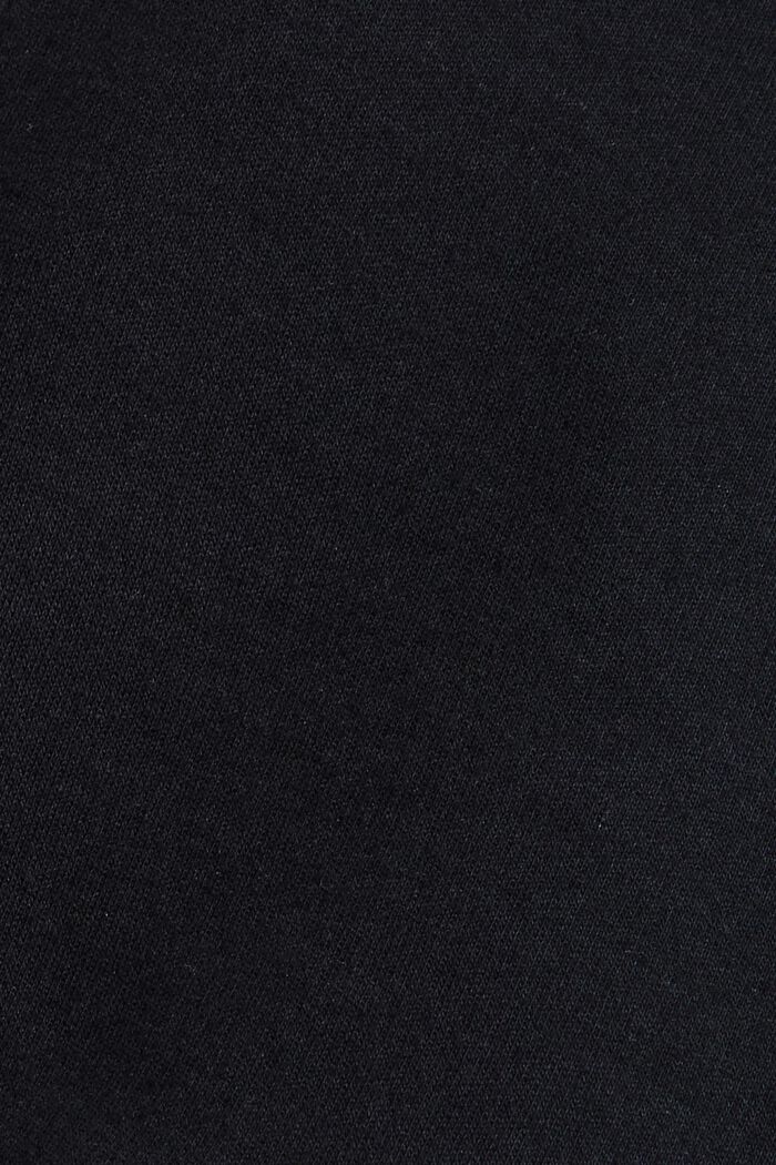 Sweat-shirt zippé, coton mélangé, BLACK, detail image number 4