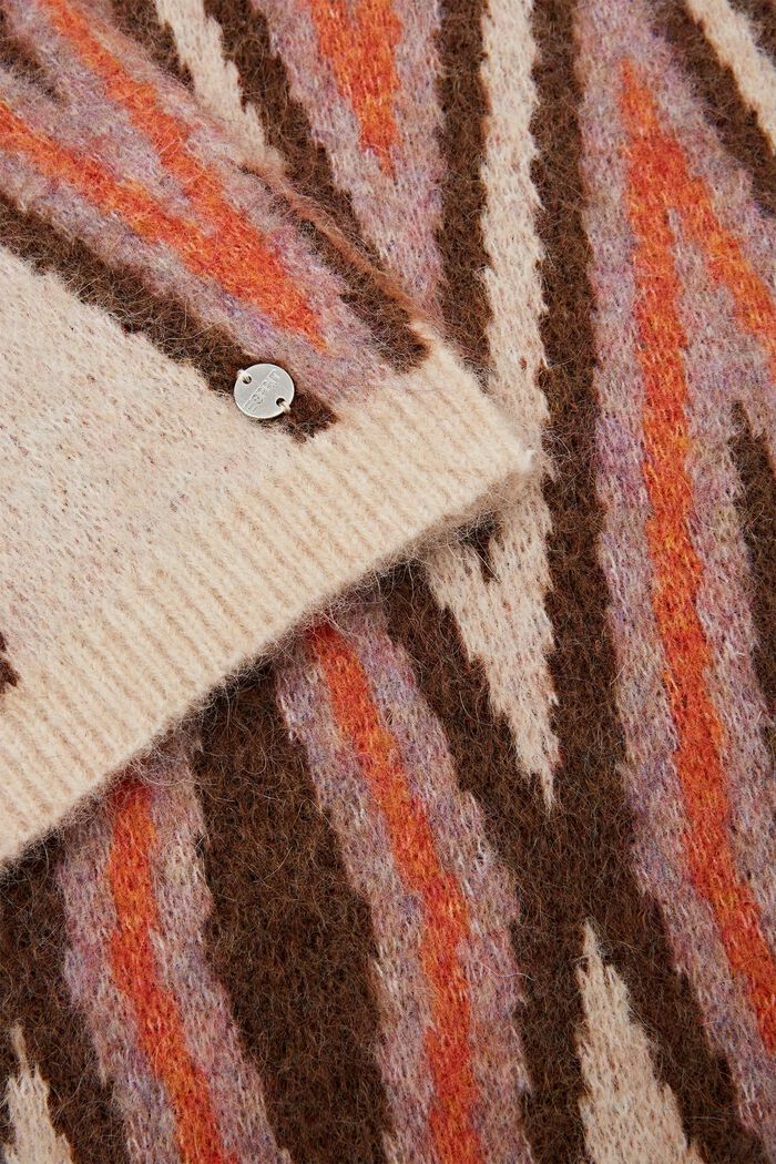 Écharpe en mélange de laine et mohair, BEIGE, detail image number 1