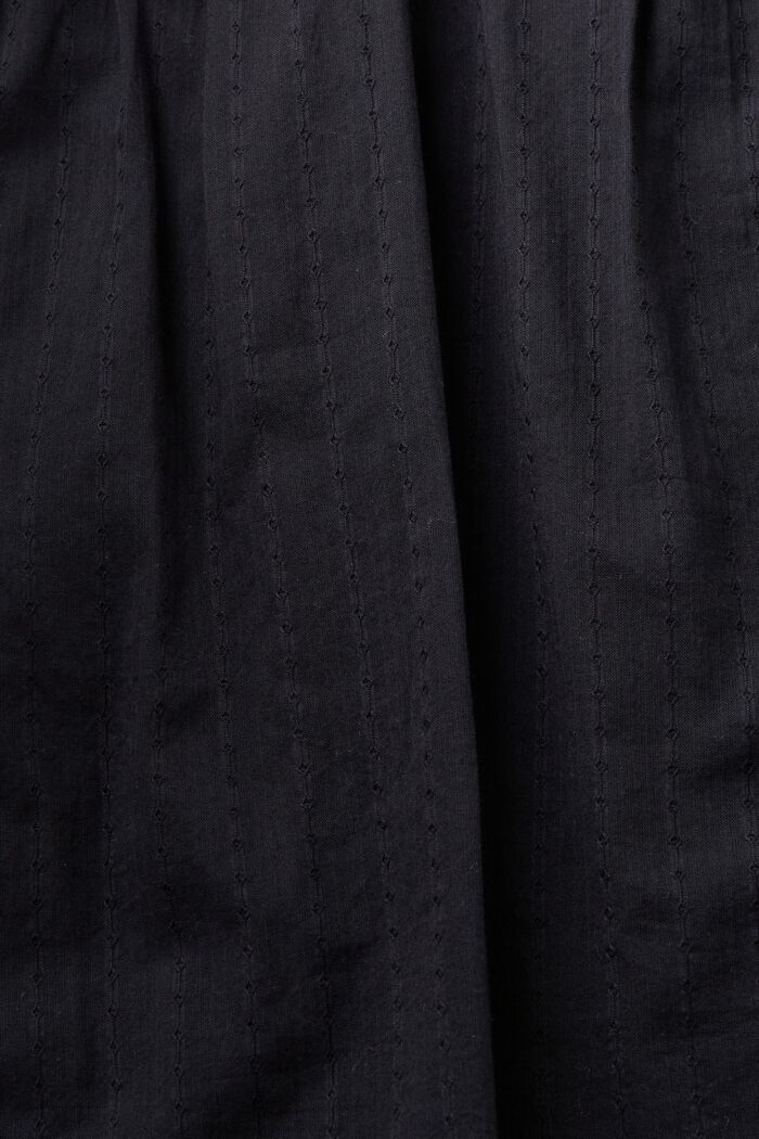 Blouse en dentelle à bordure festonnée, BLACK, detail image number 6